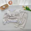 Bộ Nỉ Bông Bé Gái Giữ Ấm Mùa Đông Mềm Mịn Phối Cánh Tiên Dễ Thương 510A 1-6 Tuổi (10-25kg)
