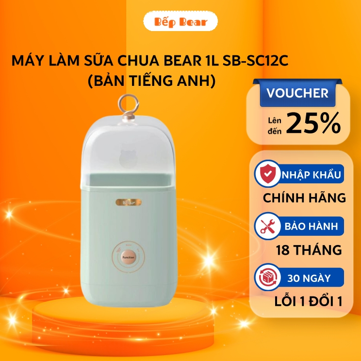 Máy Làm Sữa Chua Tự Động Bear SB-SC10C Kèm 8 Hũ Thủy Tinh