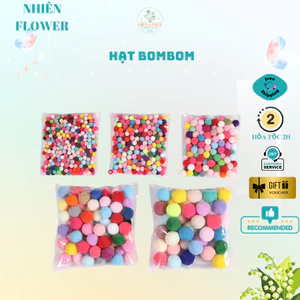 Hạt Bom Bom Mix Màu Dùng Trang Trí Cây Thông Giáng Sinh, Decor Tiểu Cảnh, Làm Đồ Thủ Công, Handmade