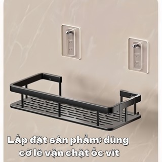 Kệ Góc Tường Nhà Tắm,Kệ Để Đồ Nhôm Cao Cấp, Miếng Dán Siêu Chắc