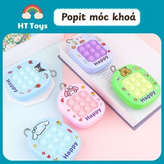 Móc khóa pop it nhiều hình đáng yêu, móc khóa trang trí phụ kiện HT Toys