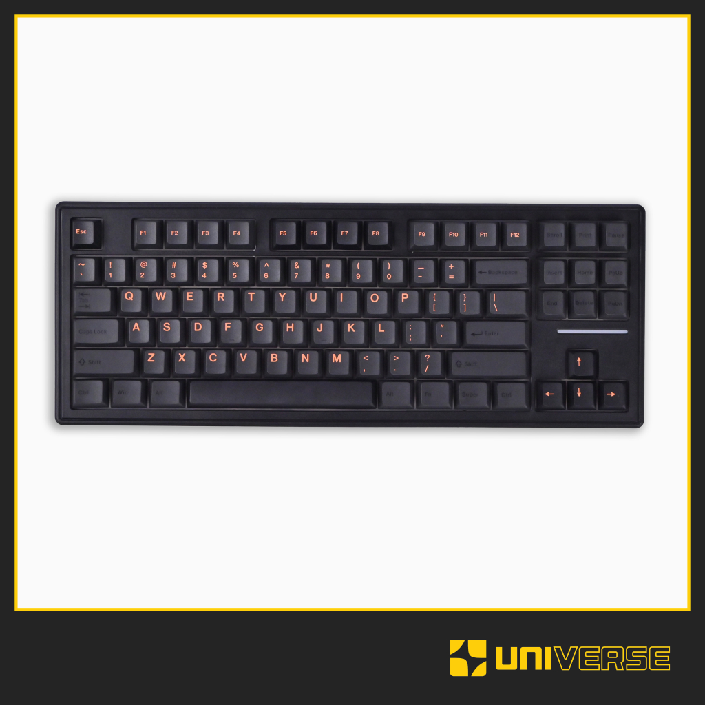 Keycap Cider Black Orange PBT Doubleshot Profile Cherry 137 Nút Bàn Phím Cơ Keycap Đen Cam Universe | BigBuy360 - bigbuy360.vn