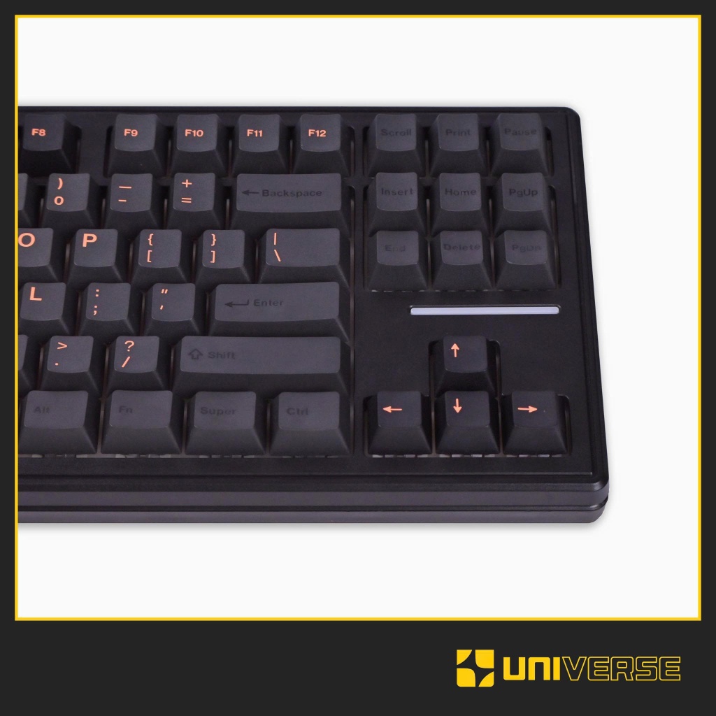 Keycap Cider Black Orange PBT Doubleshot Profile Cherry 137 Nút Bàn Phím Cơ Keycap Đen Cam Universe | BigBuy360 - bigbuy360.vn