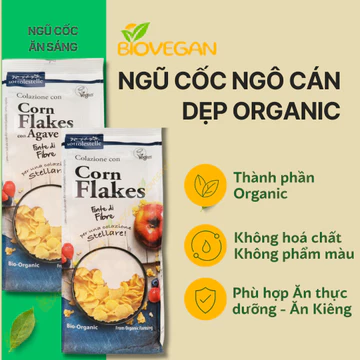 Ngũ cốc Ăn sáng hữu cơ ngô cán dẹp kết hợp Siro cây thùa 250gr Sotto - Ăn Kiêng - Gảim cân - Ăn thực dưỡng - BioVegan
