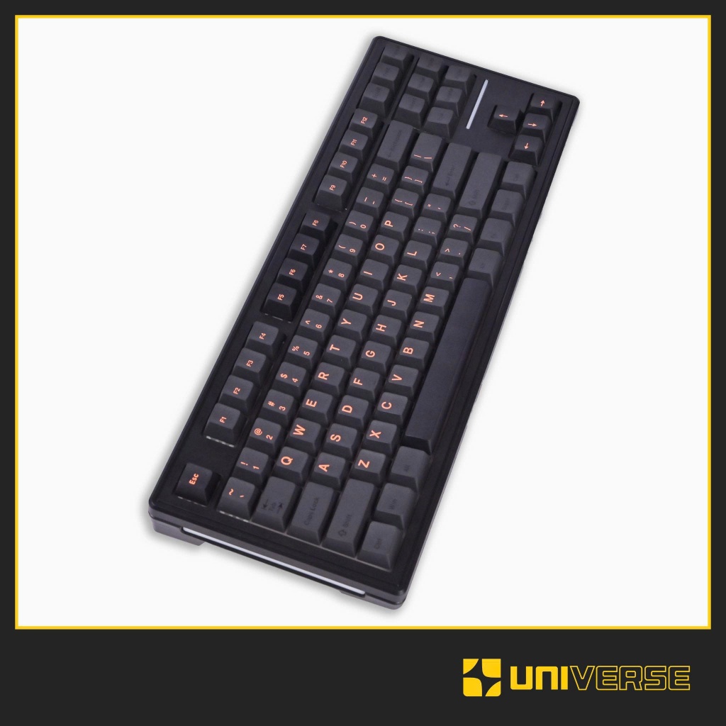 Keycap Cider Black Orange PBT Doubleshot Profile Cherry 137 Nút Bàn Phím Cơ Keycap Đen Cam Universe | BigBuy360 - bigbuy360.vn