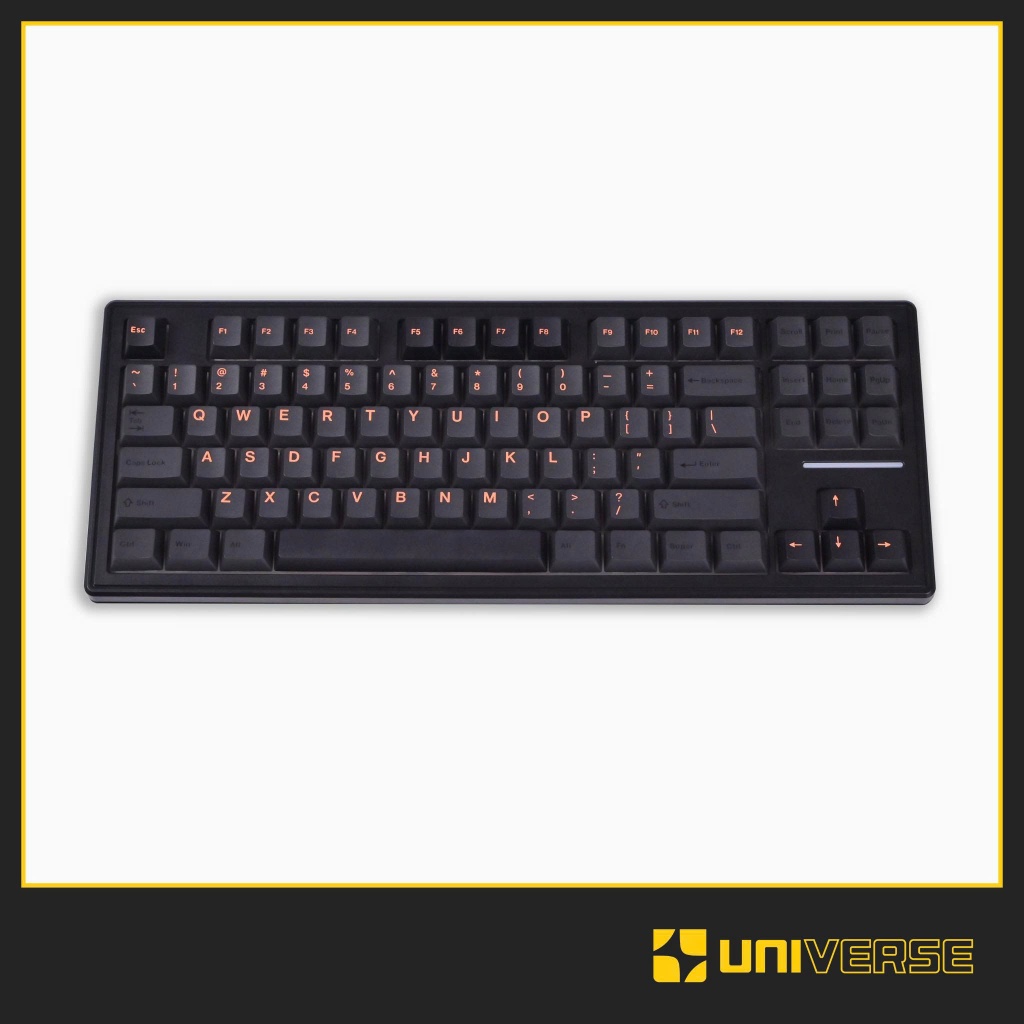 Keycap Cider Black Orange PBT Doubleshot Profile Cherry 137 Nút Bàn Phím Cơ Keycap Đen Cam Universe | BigBuy360 - bigbuy360.vn