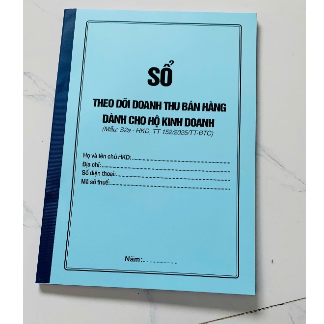 Sổ Theo Dõi Doanh Thu Bán Hàng Cho Hộ Kinh Doanh, Dịch Vụ S1A, S2A