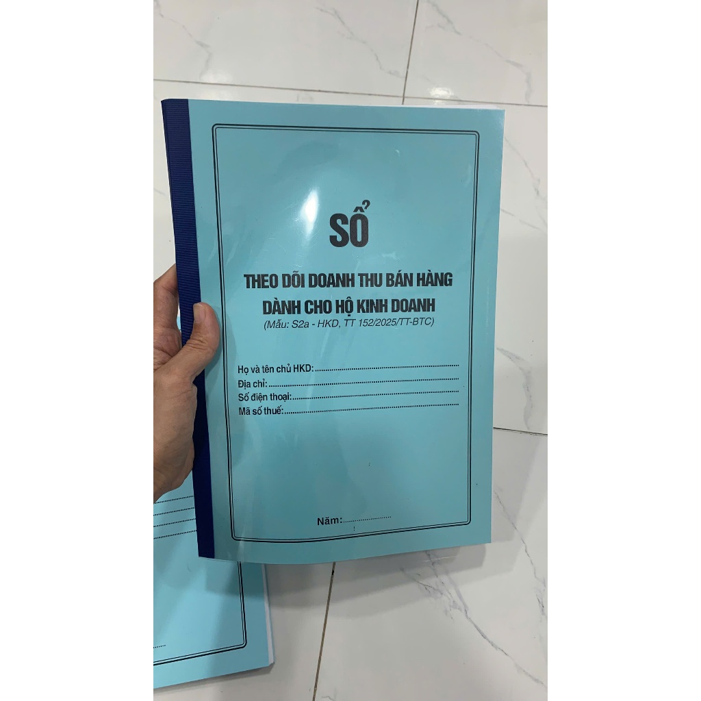 Sổ Theo Dõi Doanh Thu Bán Hàng Cho Hộ Kinh Doanh, Dịch Vụ S1A, S2A