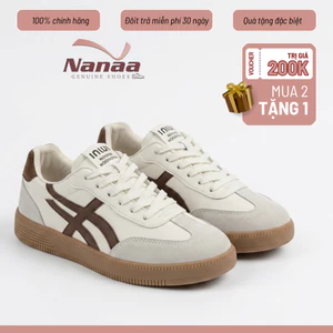 Giày Thể Thao Nữ 3 Sọc Đế Dày 4cm Thiết Kế Cá Tính Sneaker Form Đẹp Da PU Dày Dặn