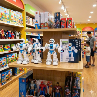 Đồ chơi robot thông minh có nhạc và led - quà tặng hoàn hảo cho bé