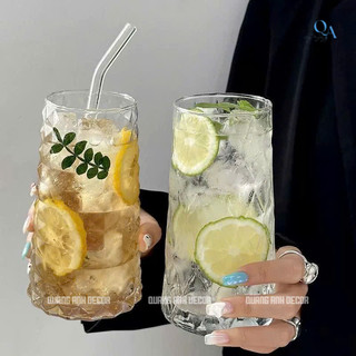 SET 6 Ly Thủy Tinh Chịu Nhiệt Họa Tiết THÁP KIM CƯƠNG, THÁP THOI | Chất Liệu Thủy Tinh Cao Cấp