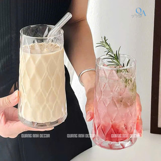 SET 6 Ly Thủy Tinh Chịu Nhiệt Họa Tiết THÁP KIM CƯƠNG, THÁP THOI | Chất Liệu Thủy Tinh Cao Cấp