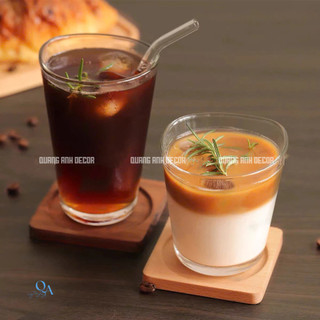 SET 6 Ly Thủy Tinh DECOR Chịu Nhiệt MIỆNG SÓNG Phong Cách VINTAGE | Thủy Tinh BASIC Loại Đẹp, Cao Cấp