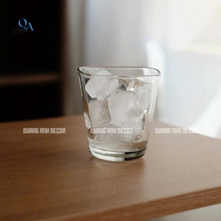 SET 6 Ly Thủy Tinh DECOR Chịu Nhiệt MIỆNG SÓNG Phong Cách VINTAGE | Thủy Tinh BASIC Loại Đẹp, Cao Cấp
