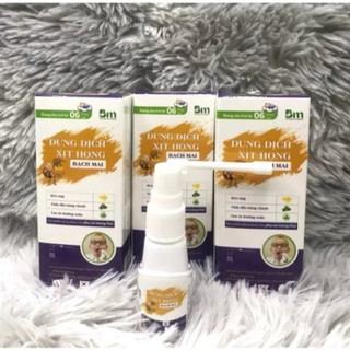 Dung Dịch Xịt Họng Thảo Dược Bạch Mai, Giúp Giảm Ho, Đau Rát Họng, Lọ 25ml