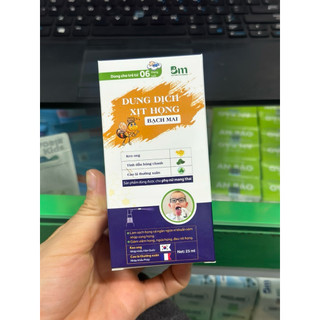Dung Dịch Xịt Họng Thảo Dược Bạch Mai, Giúp Giảm Ho, Đau Rát Họng, Lọ 25ml
