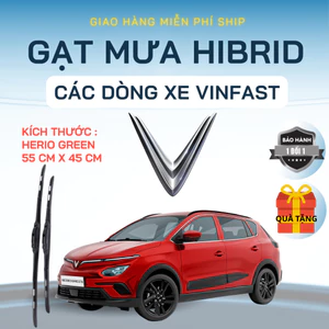 Gạt Mưa Ô Tô VINFAST HERIO, VF5, VF3, VF6, VF7, VF8, 9, LUX_A, SA, VFe34, Fadil, LIMO GREEN, Lưỡi Silicon NANO Gạt Sạch.