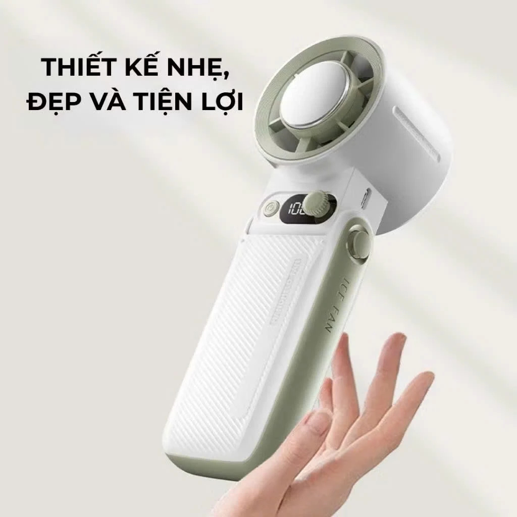 Quạt Cầm Tay Sò Lạnh A228, Quạt Cầm Tay Gấp Gọn, Có Sò Làm Lạnh Siêu Nhanh, Tốc Độ Gió Mạnh, Pin Trâu SP1