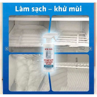 XỊT TAN ĐÁ KHÔNG TUYẾT TRONG TỦ LẠNH CHÍNH HÃNG ICE GO
