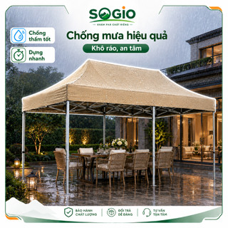 Nhà bạt di động / Lều xếp / Gấp gọn / 1800D / Chống mưa nắng / Khung thép / Ngoài trời / 3x3 3x4.5 3x6m
