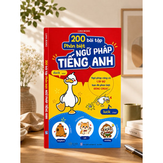 Sách - 200 Bài Học Phân Biệt Ngữ Pháp Tiếng Anh ( IN MÀU )!
