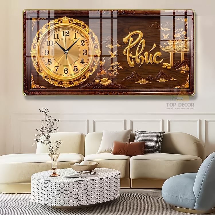 [ 20 Mẫu ] Tranh Đồng Hồ Tráng Gương Công Giáo Kim Trôi In UV 5D Cao Cấp Thuận Buồm Xuôi Gió - Top Decor