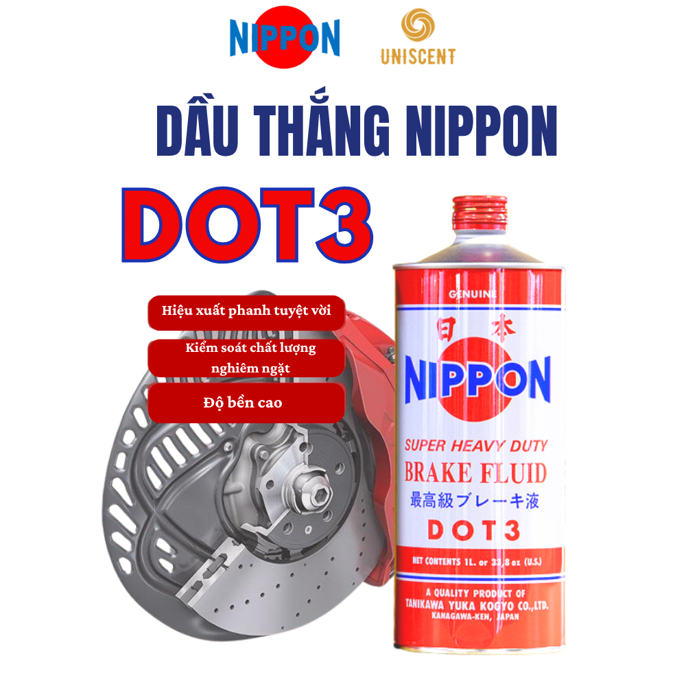 Dầu Thắng/ Dầu Thắng Đĩa/ Dầu Phanh Đĩa/ Dầu Phanh Nippon Dot 3 355ml - Made In Japan - D013222