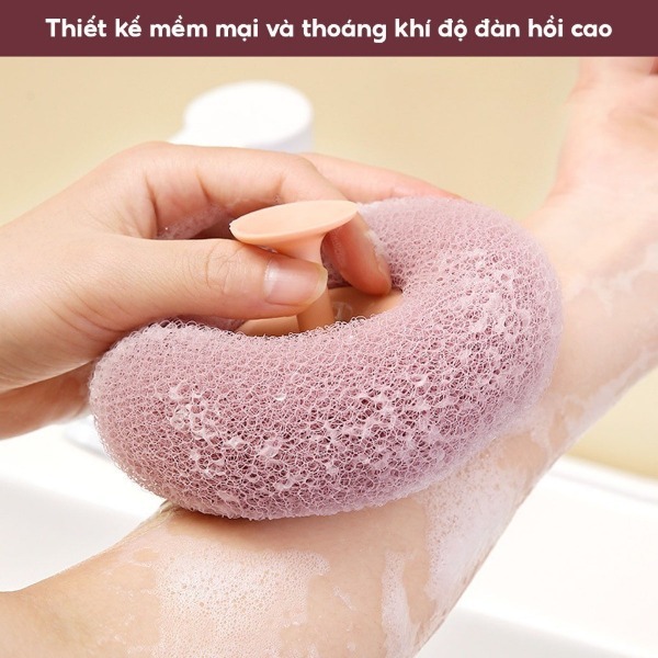 Bông Tắm Kỳ Ghét Massage, Tẩy Tế Bào Chết 2 Trong 1 Có Thể Treo Siêu Tiện Lợi