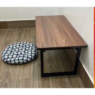 Bàn học làm việc ngồi bệt ECOWOOD dài 80cm ,bàn gấp học sinh sinh viên tiện dụng, chân sắt cao cấp