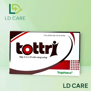 TOTTRI dạng viên nang - hỗ trợ cho người bệnh trĩ, táo bón - Chính hãng Tốt tri từ chất xơ hòa tan