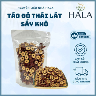 Túi 250g - 500g Táo Đỏ Thái Lát Sấy Khô Loại Ngon, Màu Đẹp, Ngọt, Dẻo Dùng Để Nấu Chè Dưỡng Nhan, Sâm Bổ Lượng - HALA