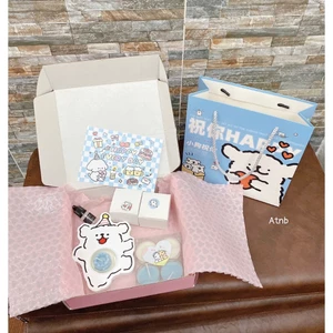 Set quà decor gấu trắng cute kèm nến thơm mini decor phòng ngủ aesthetic Hàn Quốc