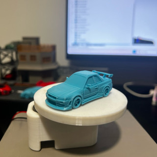 Nissan Gtr R34 in 3D màu ngẫu nhiên tỉ lệ 1/64 trưng bày diorama - phụ kiện đồ chơi xe mô hình 1/64