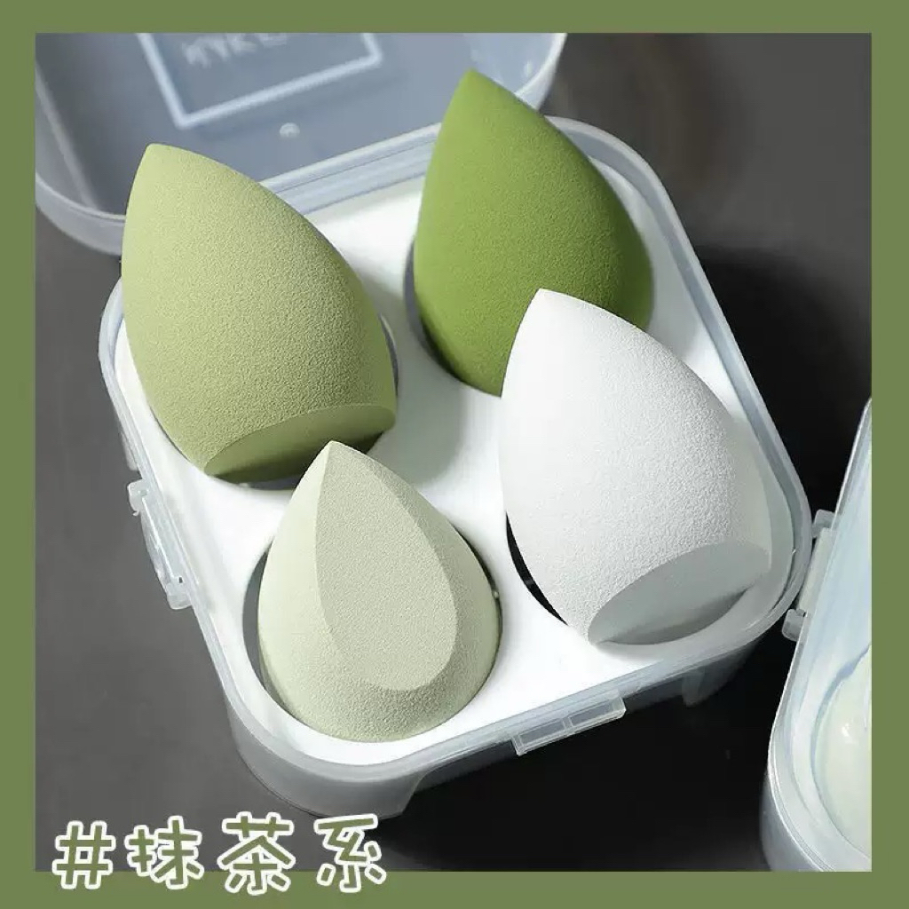 Combo 4 Bông Mút Màu Ngẫu Nhiên ( Mút Trang Điểm )