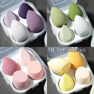 Combo 4 Bông Mút Màu Ngẫu Nhiên ( Mút Trang Điểm )