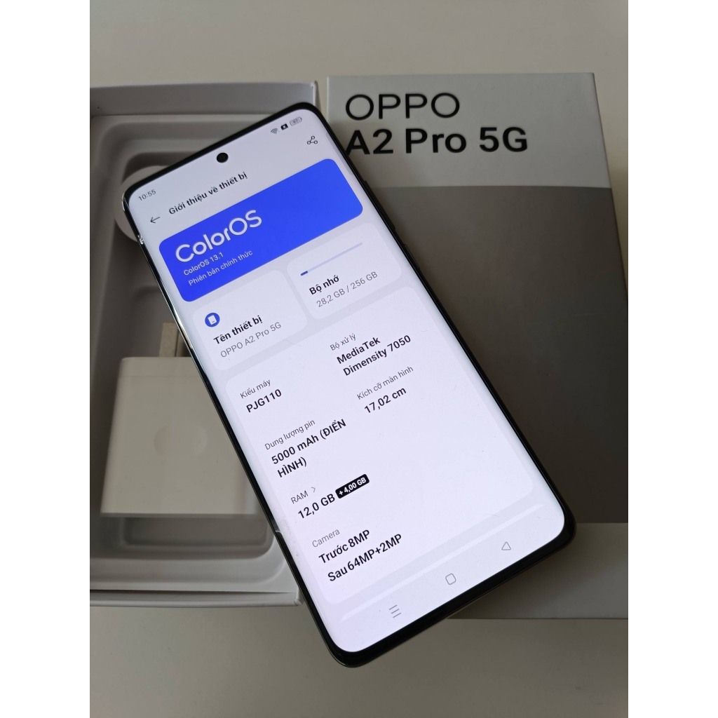 Điện thoại Oppo A2 Pro 5G Ram 12GB/256GB - Màn Hình AMOLED Cong, Camera Rõ Nét, Pin trâu |CHÍNH HÃNG
