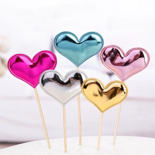 10 Set cắm Tim Sao Da (50 que)- trang trí bánh kem, bánh sinh nhật