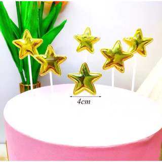 10 Set cắm Tim Sao Da (50 que)- trang trí bánh kem, bánh sinh nhật