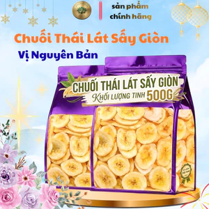 Chuối sấy giòn không chất bảo quản ngon giòn tốt cho sức khoẻ túi 500g 1kg