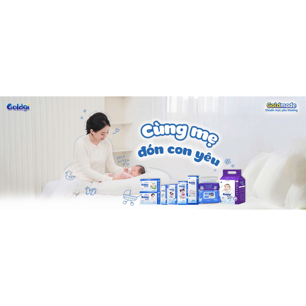 (Mẫu mới nhất) Bỉm dán/quần Goldgi+ Premium / X5 / ECO mới ra size Nb92/S84/M66/M60/L56