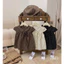 Áo Đũi babydoll dáng tay hến cổ sơ mi phối nơ họa tiết chấm bi Hh-001