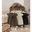 Áo Đũi babydoll dáng tay hến cổ sơ mi phối nơ họa tiết chấm bi Hh-001