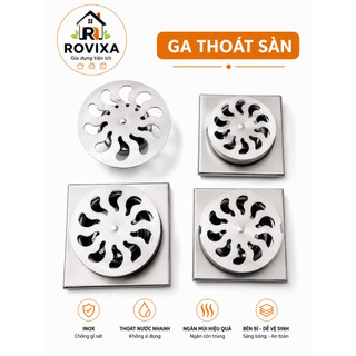 Ga Thoát Sàn Inox Chống Gỉ – Lọc Rác, Thoát Nước Nhanh, Ngăn Mùi Nhà Tắm Nhà Vệ Sinh