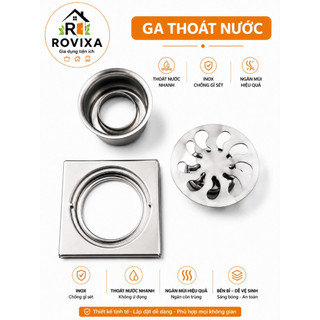 Ga Thoát Sàn Inox Chống Gỉ – Lọc Rác, Thoát Nước Nhanh, Ngăn Mùi Nhà Tắm Nhà Vệ Sinh