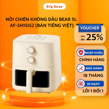 Nồi Chiên Không Dầu BEAR 5L Lò Nướng Nồi Chiên Lò Chiên Không Dầu Nướng Bánh AF - 5H15I52 - BẢN TIẾNG VIỆT