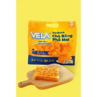 Bánh sandwich chà bông phô mai Vela gói 282g