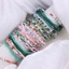 Combo 50 Vòng Tay Hạt Cườm Mini Handmade Mix Charm Nhẹ Nhàng Xinh Xắn DUHA 166