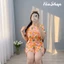 Đồ bộ Quần đùi Áo bèo ngực tay ngắn, Chất vải tole lanh mềm mát mịn, họa tiết dễ thương 40-75kg NaShop