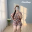 Đồ bộ Quần đùi Áo bèo ngực tay ngắn, Chất vải tole lanh mềm mát mịn, họa tiết dễ thương 40-75kg NaShop