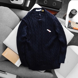 Áo Len nam dệt thừng form suông Hàn Quốc giữ ấm thu đông , bigsize 105k - Vargo